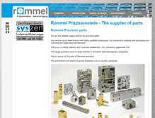 Tablet Screenshot of precision-parts.rommel-net.de